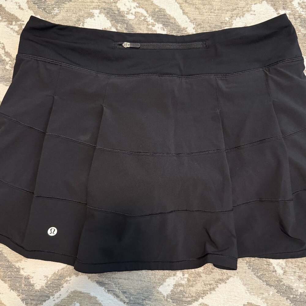 lululemon Black Pace Rival Skirt